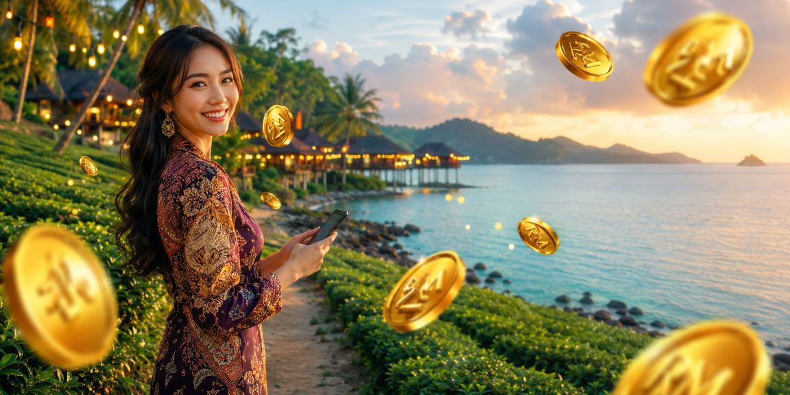 Pemain kasino mudah alih di Langkawi menggunakan peranti dengan motif batik tradisional